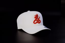 Classic كُمّة Snapback (WHITE/ORANGE)