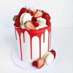 7 inches 3 layer Decadent Whipped cream Cake 