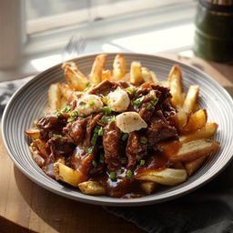 fries with beef