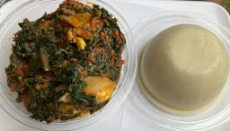 Sauce légume amère(vernonia) avec agbéli