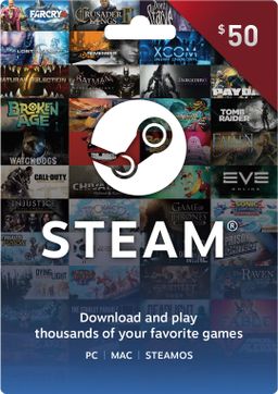 CARTE CADEAU STEAM 50 €