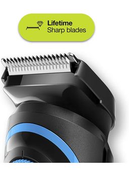 BRAUN Braun Beard Trimmer BT5240 With Precision Dial, 2 Combs And Gillette Fusion5 Proglide Razor Blue