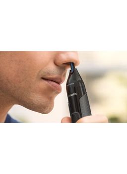 Philips UK Kitchen and Home Series NT3650/16 3000 Battery-Operated Nose, Ear and Eyebrow Trimmer,Grey