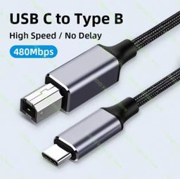 USB Type-C to USB Type B 2.0 Cable for New MacBook Pro & More
