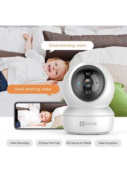 Ezviz c6n hd indoor wi-fi pan and tilt security camera - white