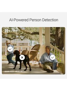 EZVIZ 2K+ Smart Outdoor Security Camera with Floodlight   (CS-LC3-A0-8B4WDL)