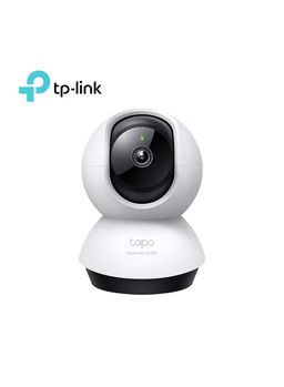 Tapo 2K QHD Indoor Pan/Tilt Security Wi-Fi Camera, AI Detection,360 Visual Coverage, Night Vision, Customizable privacy Mode, Cloud &Local Storage, Works with Alexa&Google Home(Tapo C220)  - TAPOC220