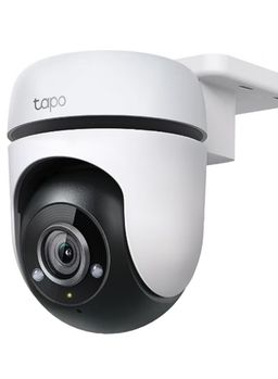 TP-Link Tapo 1080p Full HD Outdoor Pan/Tilt Security Wi-Fi Camera, 360 Motion Detection, IP65 Weatherproof, Night Vision, Cloud &SD Card Storage, Works with Alexa&Google Home (Tapo C500) White