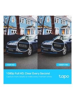 TP-Link Tapo 1080p Full HD Outdoor Pan/Tilt Security Wi-Fi Camera, 360 Motion Detection, IP65 Weatherproof, Night Vision, Cloud &SD Card Storage, Works with Alexa&Google Home (Tapo C500) White