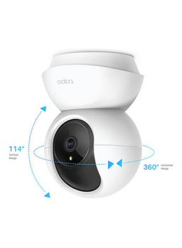 Tapo tc70 360-degree smart wi-fi pan and tilt camera, 1080 p,with light and audio