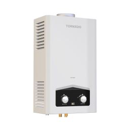 TORNADO GHM-C06CNE-W Gas Water Heater With Digital Screen, 6 liters - White