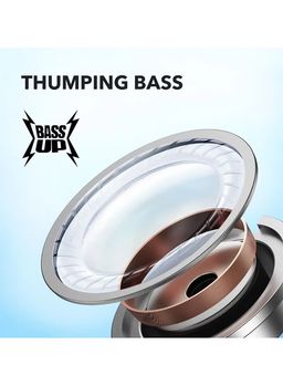 Soundcore By Anker R50i True Wireless Earbuds 10mm Drivers with Big Bass, Bluetooth 5.3, 30H Playtime, IPX5-Water Resistant, AI Clear Calls with 2 Mics, 22 Preset EQs via App,Blue