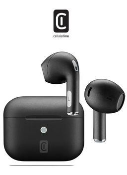 CellularLine Crystal Earphones TWS ENC - Black 8018080437311
