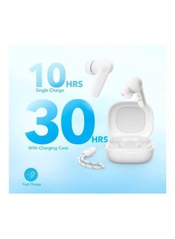 soundcore by Anker P20i Headphones In-Ear. 10 mm Driver. Bluetooth 5.3. Adjustable EQ. 30 Hours Playtime. IPX5 Waterproof. 2 Micros with AI. Can be Used Individually