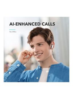 soundcore by Anker P20i Headphones In-Ear. 10 mm Driver. Bluetooth 5.3. Adjustable EQ. 30 Hours Playtime. IPX5 Waterproof. 2 Micros with AI. Can be Used Individually