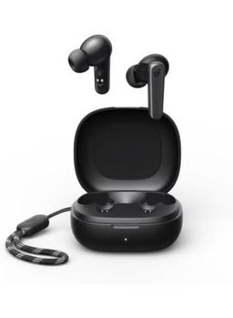 Soundcore Anker Life P25i Wireless Earbuds Containing Protection Cover And Provide AI Enhanced Calls And Fast Charging Designed With Elegant Design For Unisex Adults With Free Carry Case - Black