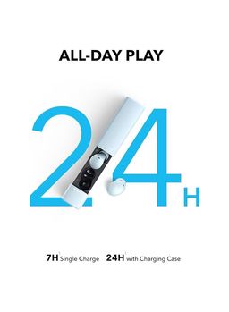 Soundcore Soundcore A30i by Anker, Noise Cancelling Earbuds, Lipstick-Shaped Stylish Design, Tiny, Lightweight Comfort, Smart Noise Cancelling, Clear Sound, 24H Playtime, IP54, Wireless Earbuds Blue