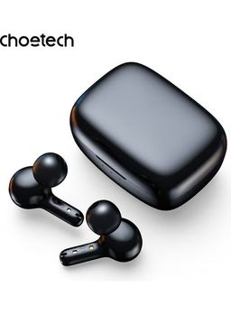 Choetech Choebuds Pro TWS ANC ENC Earphone, 6 Mics, Big Bass, Clear Calls, Multi-Mode Noise Cancelling IPX7 Water-Resistant,Black + 18