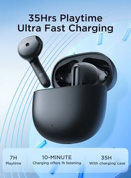 Joyroom JR-FB1 Funpods Series True Wireless Earphones DNC Detect Noise Cancellation Clear Calling Experience 2024 New Model, Black