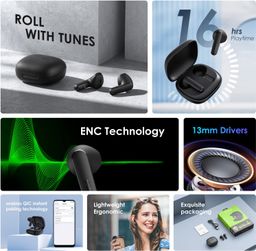 Headphone OEB-E03D Roll Earbuds Black