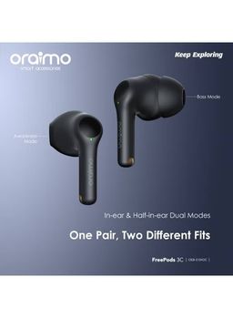 Oraimo OTW-330_BLACK FreePods Lite Havy Bass TWS Earphone with APP Control