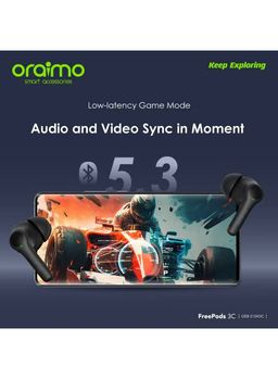 Oraimo OTW-330_BLACK FreePods Lite Havy Bass TWS Earphone with APP Control