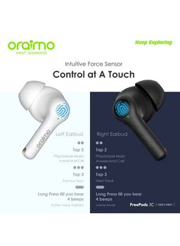 Oraimo OTW-330_BLACK FreePods Lite Havy Bass TWS Earphone with APP Control