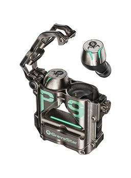 GravaStar Sirius Pro Earphones Wireless Earbuds Comes with Knowles Balanced Armatures and 7.2mm Dynamic Drivers Music Reproducing Vividly, Mechanical design 3 Sound Modes Earbuds (War damaged Gray)