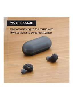 Sony WF-C500 True Wireless Headphones - Up To 20 Hours Battery Life With Charging Case - Voice Assistant Compatible - Built-In Mic For Phone Calls - Reliable Bluetooth Connection - Black