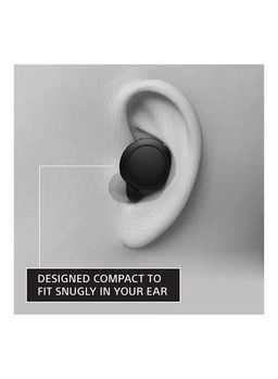 Sony WF-C500 True Wireless Headphones - Up To 20 Hours Battery Life With Charging Case - Voice Assistant Compatible - Built-In Mic For Phone Calls - Reliable Bluetooth Connection - Black