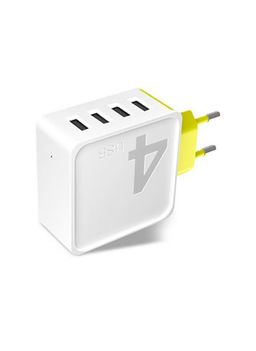 Rock Sugar Travel Charger (4Port) White-6950290604508