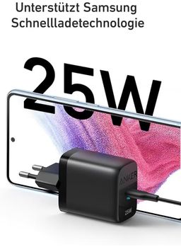 Anker 312 USB-C Charger 25W Supports Samsung Super Fast Charging, MultiProtect Protection, PowerIQ 3.0