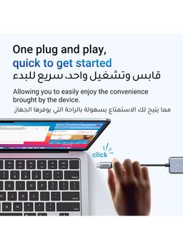 UGREEN USB C Hub, 4K30Hz HDMI USB C Hub Multiport Adapter with 4 USB 3.0 Ports, USB C Dongle Compatible with MacBook, iPad, iMac, iPhone 15 Pro/Pro Max, Samsung Galaxy S23 Ultra, Lenovo (20197)