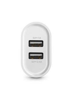 UGREEN 3.4 A Dual Port Smart Wall Charge Adapter for All Smartphones (White)  20384