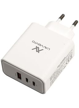 L'AVVENTO Fast Charger 65W Dual PD / QC3 - White