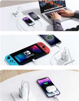 Joyroom JR-TCF05 20W Dual-Port EU Charger with C to C Cable, 1 Meter Length, Black|12 Months Warranty