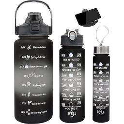 3 Set Motivation Water Bottles