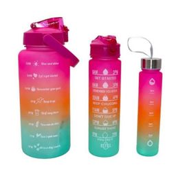 3 Set Motivation Water Bottles