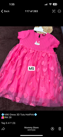 Dress Tutu MK Pink 3D