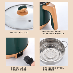 MULTI ELECTRIC COOKER GREEN 2L