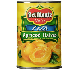 Del Monte, Lite Apricots in Extra Light Syrup, 15oz Can