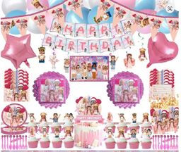 SET DE FIESTA DE CUMPLEAÑOS ROOBLOX NIÑA