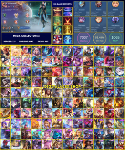 🔥Mega Collector 2⚡4 Legend💥6 Collector💥5 Aspirant💥6 KOF💥3 11.11🔥465 Skins🔥Mobile Legends Account🎮ML Account #378 [OH]
