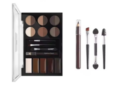 مجموعة تحديد الحواجب الكاملة – بودرة مضغوطة مع فرش دقيقة