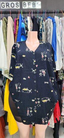 Black Shirt Blouse (46/48)