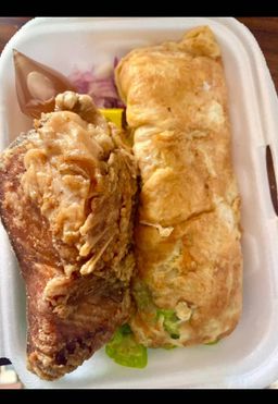 Plat de Garba omelette poisson thon - FLORA FOOD