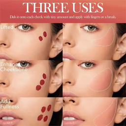 أحمر الخدود السائل لمسة طبيعية متألقة