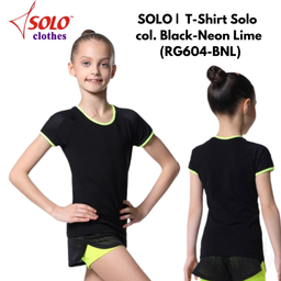 SOLO |  T-Shirt Solo col. Black-Neon Lime 