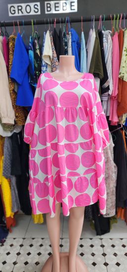 Large Poka Dot Mini Gown (46/48)
