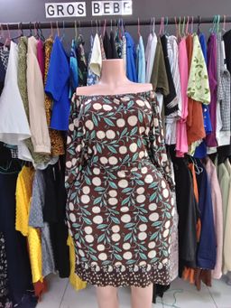Offshoulder Brown Mini Free Dress (46/48)